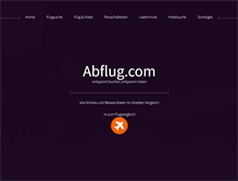 Tablet Screenshot of abflug.com