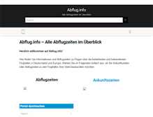 Tablet Screenshot of abflug.info